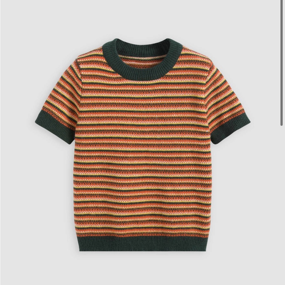 Cider Nostalgic Short-Sleeve Sweater